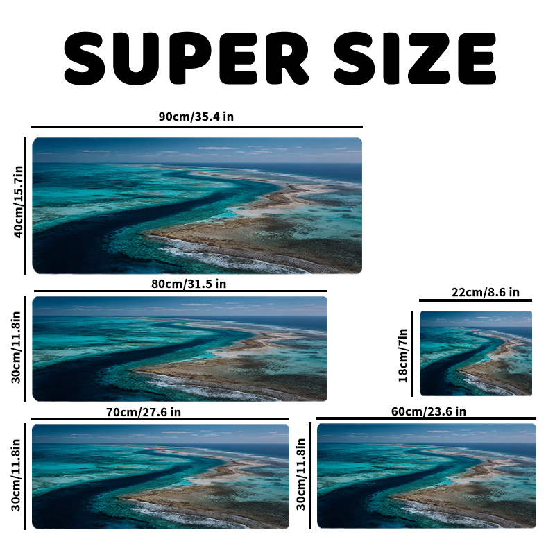Large Custom Mouse pad 22x18-9 - Party Games School recensie en prijs