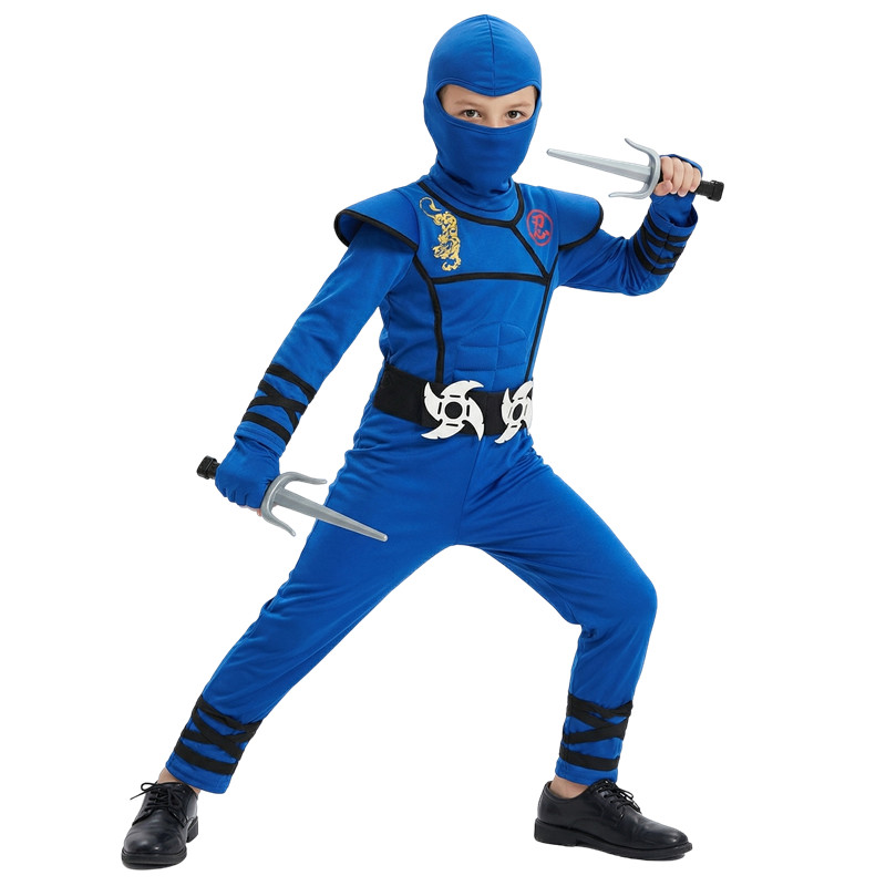 Black and Blue Ninja Costume f - Party Games Crazy recensie en prijs