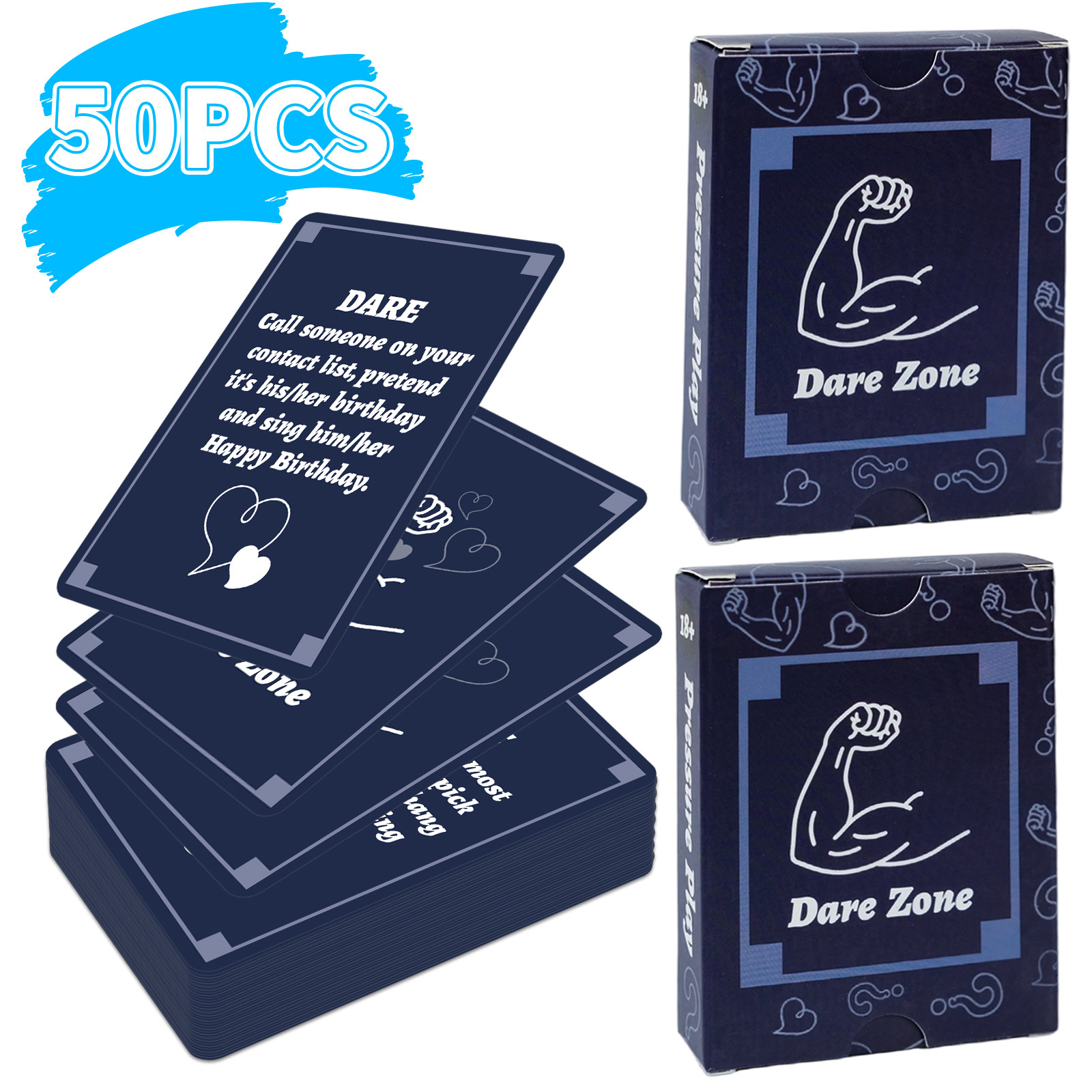 50Pcs Party Game Cards for Adu - Party Games Group recensie en prijs