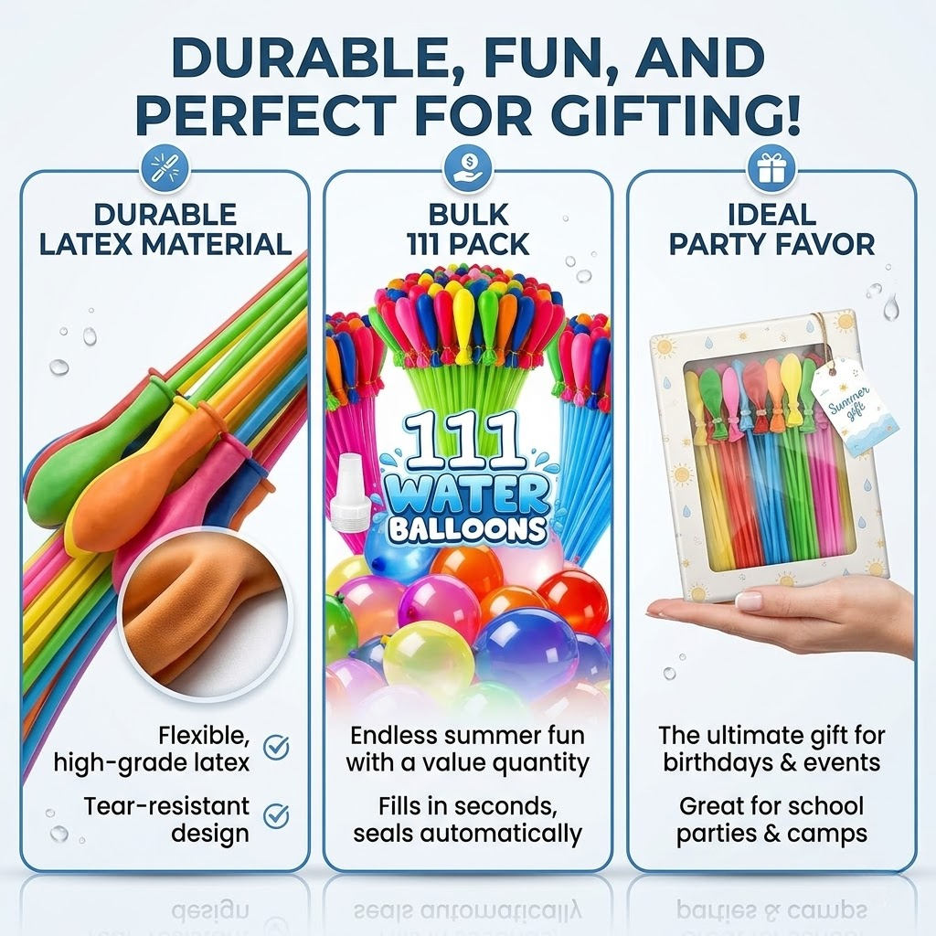 111Pcs Quick Fill Water Balloo - Party Games Bomb recensie en prijs
