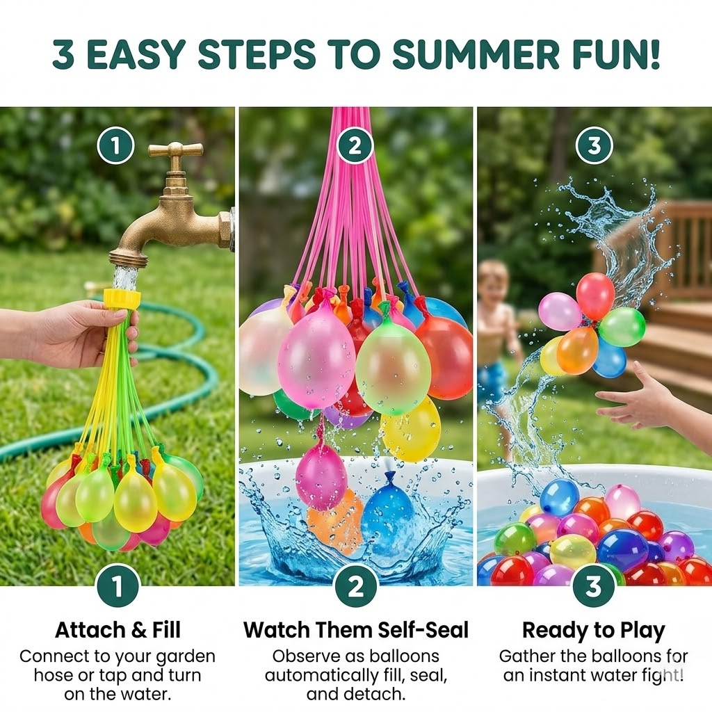 111Pcs Quick Fill Water Balloo - Party Games Bomb recensie en prijs