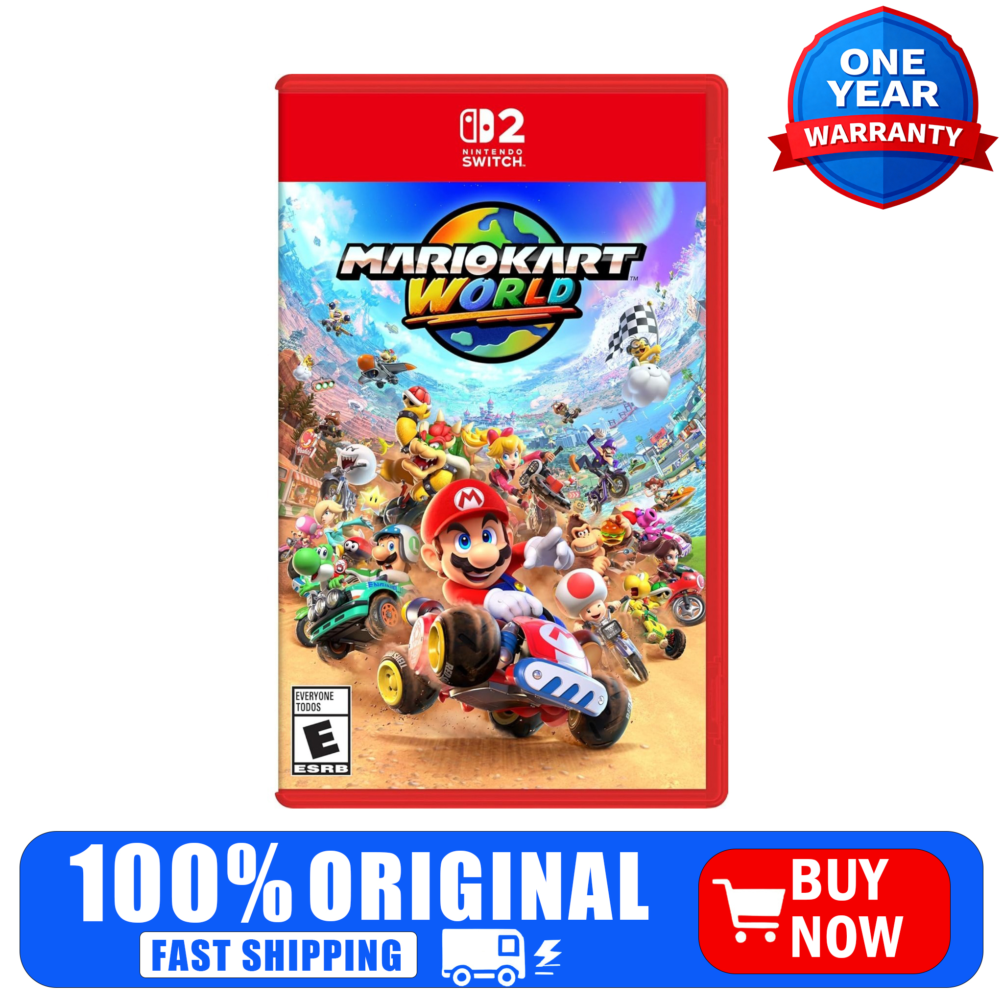 Mario Kart World Physical Vide - Party Games Nintendo Switch recensie en prijs