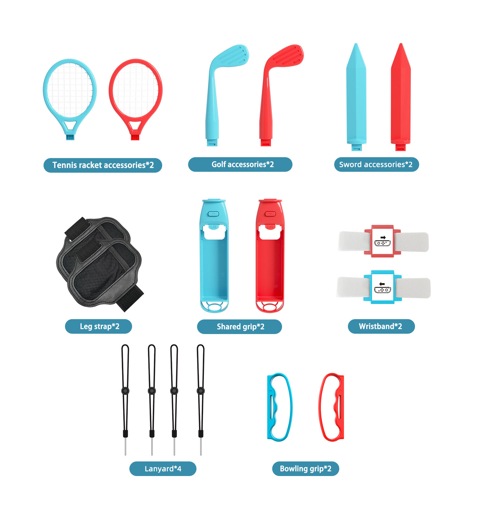 18 in 1 Accessories Kit for Sw - Party Games Nintendo Switch recensie en prijs