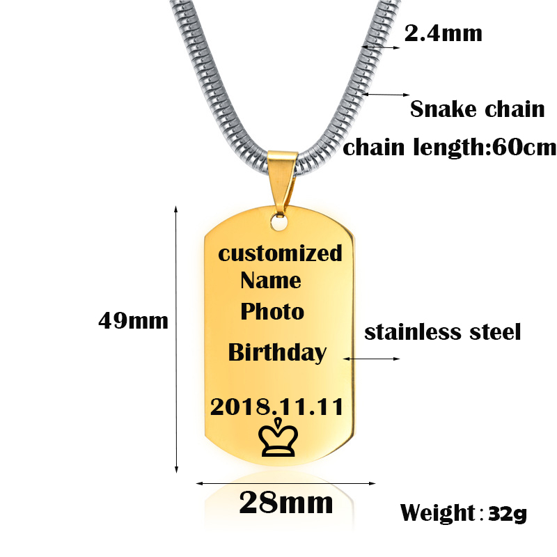 Customized Necklace Engrave Na - Party Games Classic recensie en prijs