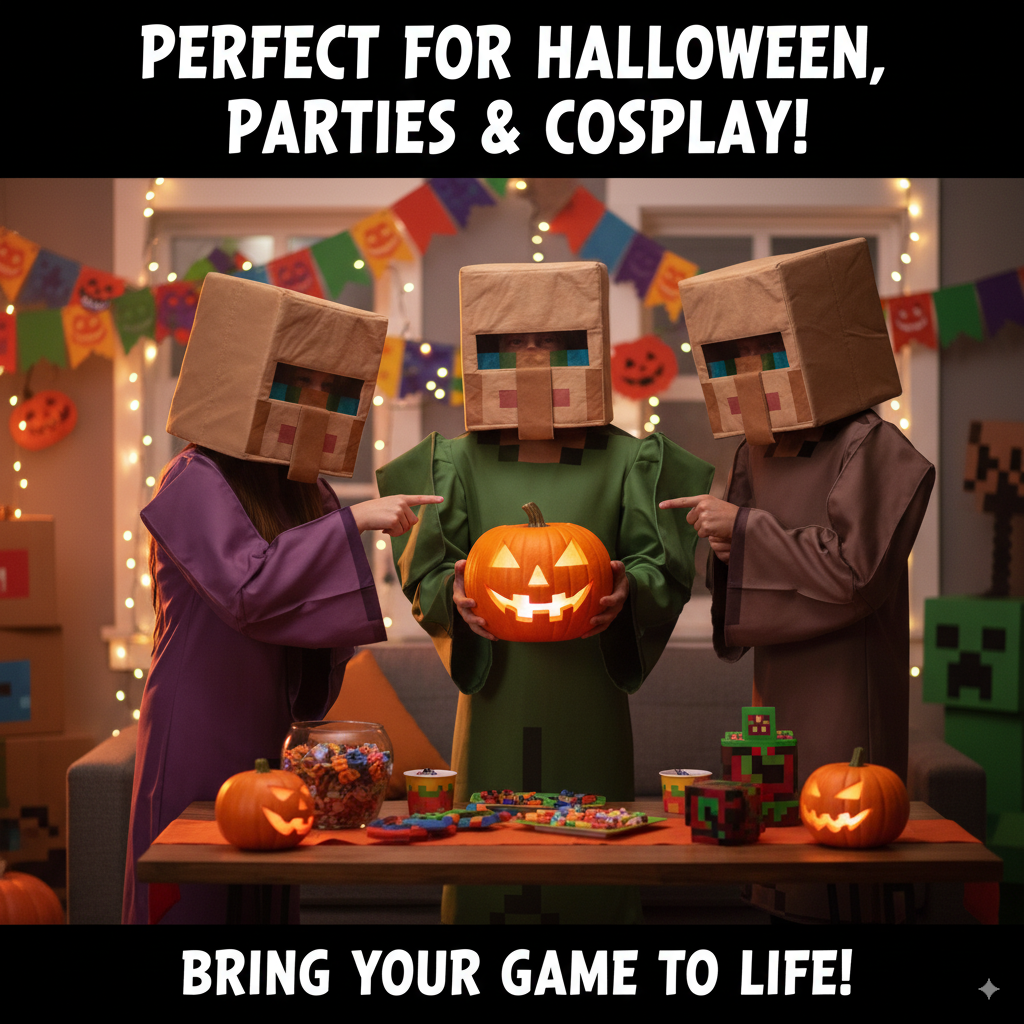 Kids Pixel World Halloween Cos - Party Games School recensie en prijs
