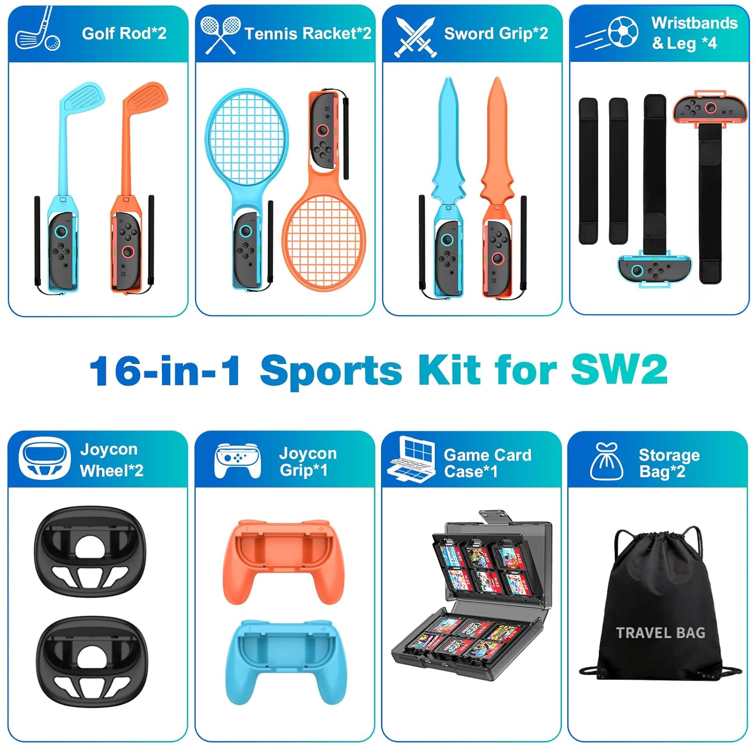 BEBONCOOL Switch 2 Sports Acce - Party Games Nintendo Switch recensie en prijs