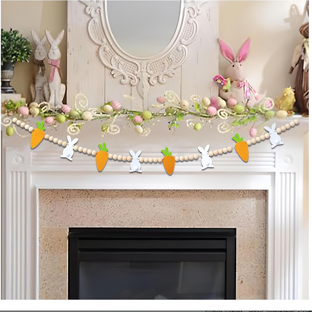 Bunny rabbit Carrot Garland ha - Party Games Easter Egg recensie en prijs