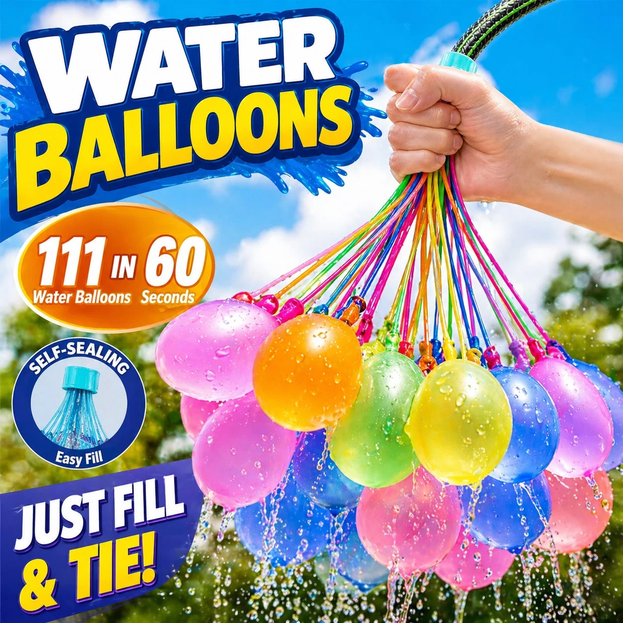 111 Water Balloons, Fast Spray - Party Games Bomb recensie en prijs