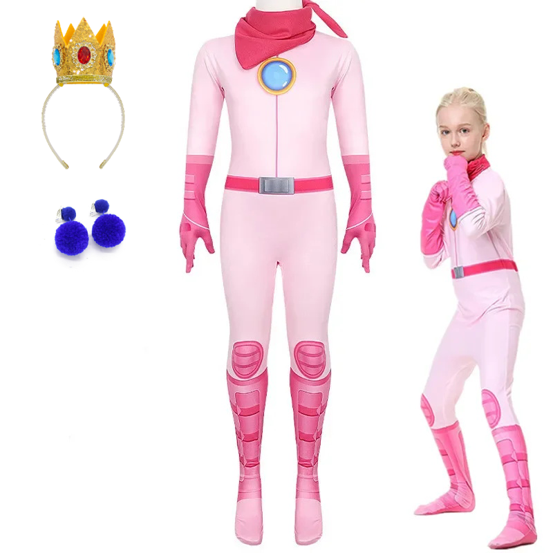 Girls Peach Princess Jumpsuit  - Party Games Group recensie en prijs