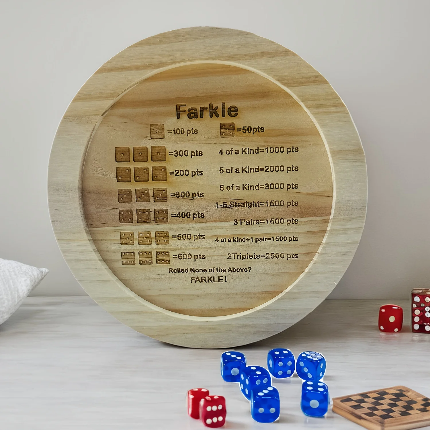 1 piece of wooden dice tray fo - Party Games Classic recensie en prijs
