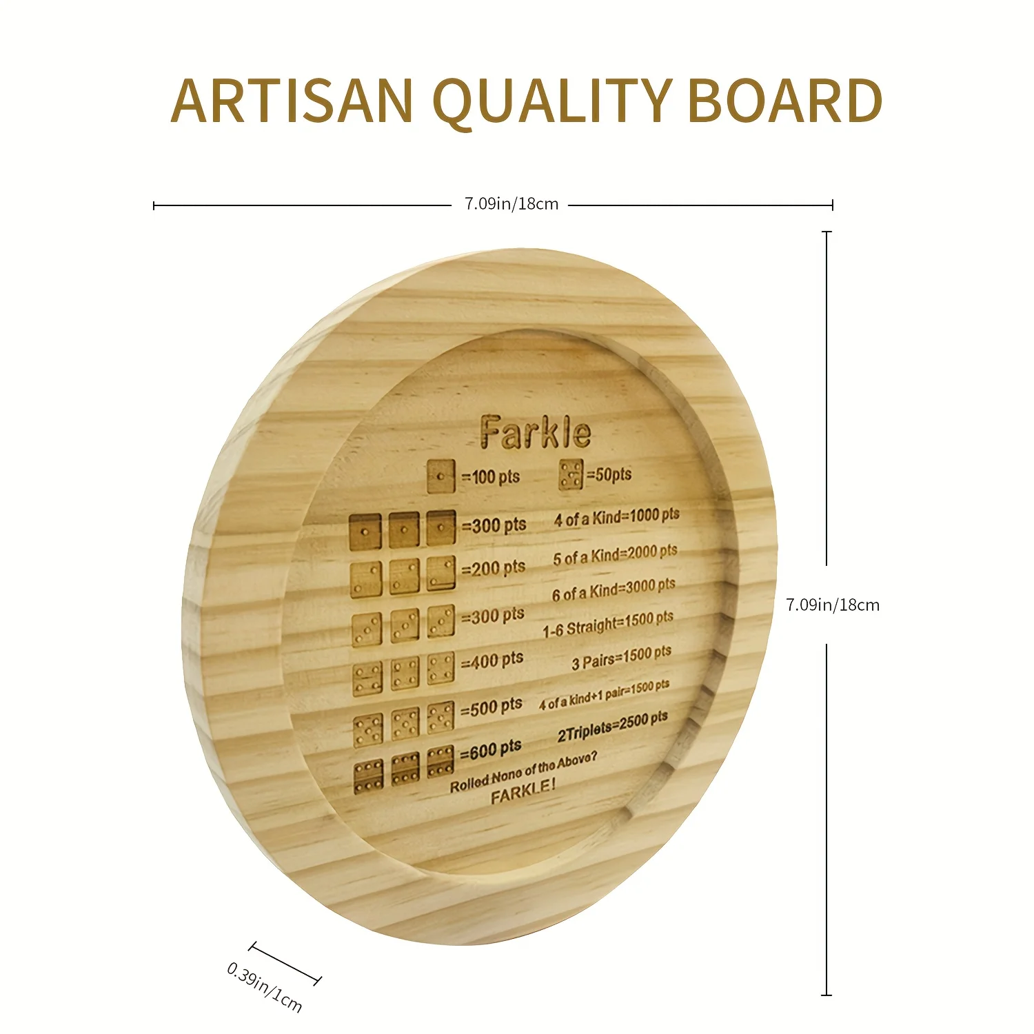 1 piece of wooden dice tray fo - Party Games Classic recensie en prijs