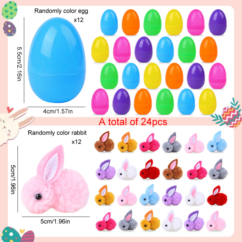 24Pcs Cute Easter Egg with Rab - Party Games Easter Egg recensie en prijs