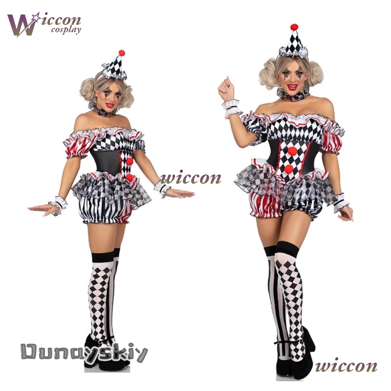 Women Clown Cosplay Costume Ci - Party Games Free Online recensie en prijs