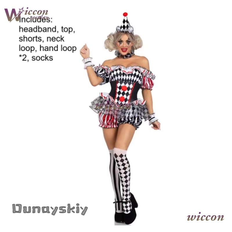 Women Clown Cosplay Costume Ci - Party Games Free Online recensie en prijs