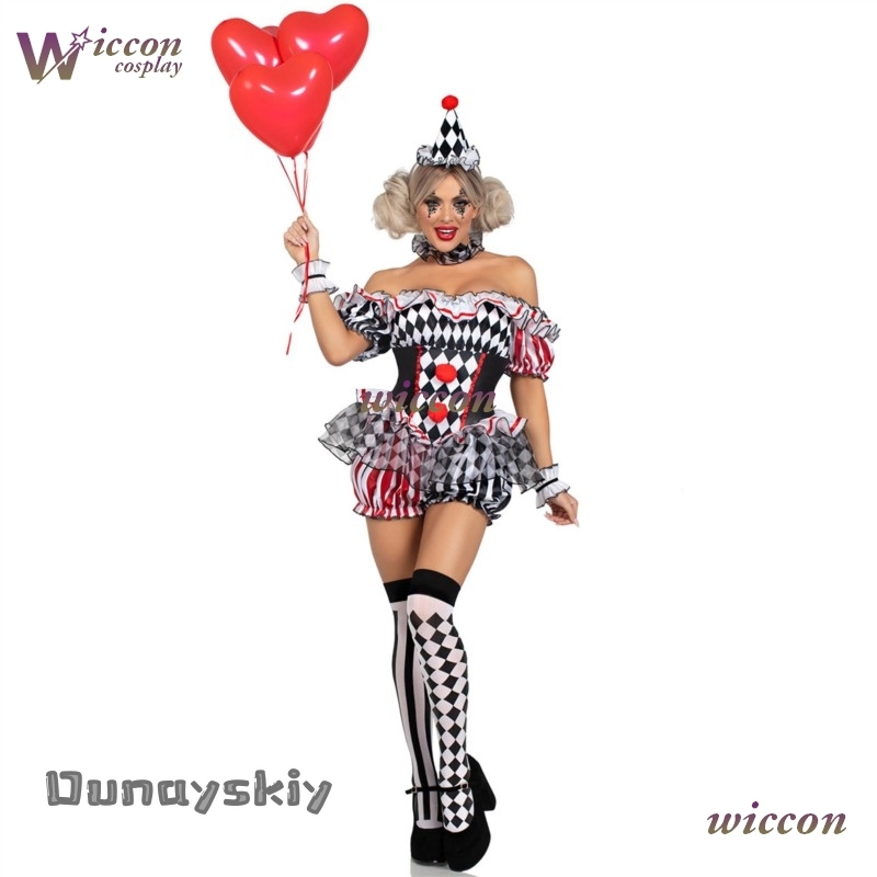 Women Clown Cosplay Costume Ci - Party Games Free Online recensie en prijs