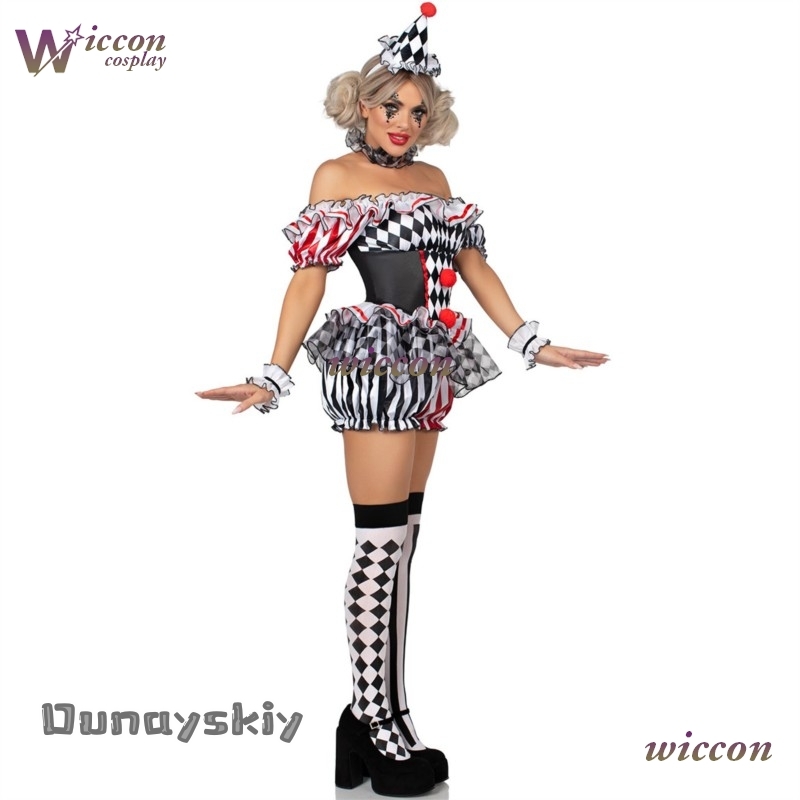Women Clown Cosplay Costume Ci - Party Games Free Online recensie en prijs
