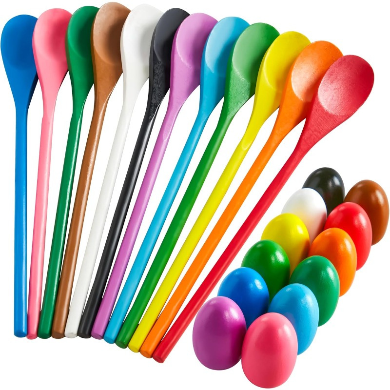 24 PCS Easter Egg and Spoon Ra - Party Games Easter recensie en prijs