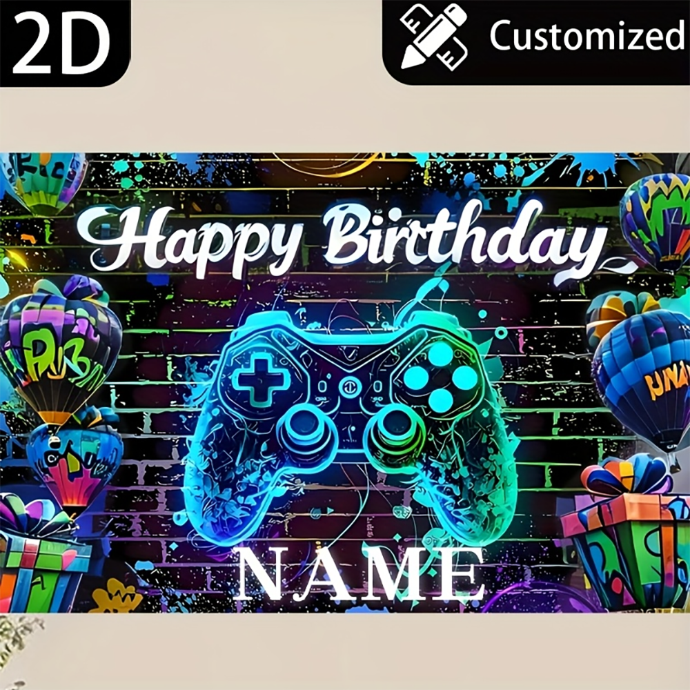 1pc  Personalized Neon Gamer H - Party Games Name recensie en prijs