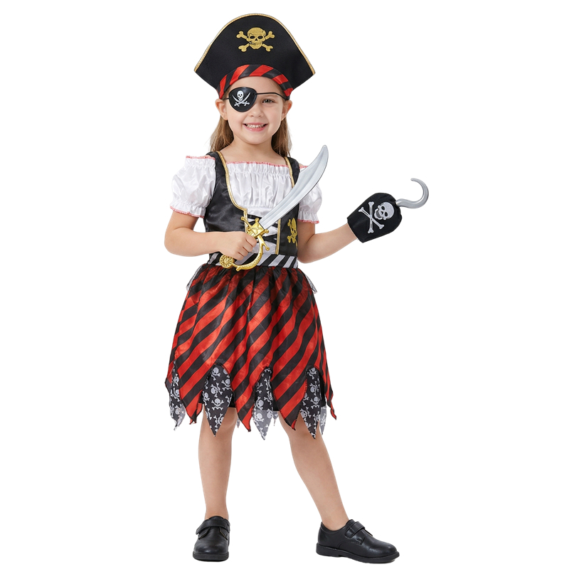 Girls Pirate Costume Set Carib - Party Games Crazy recensie en prijs