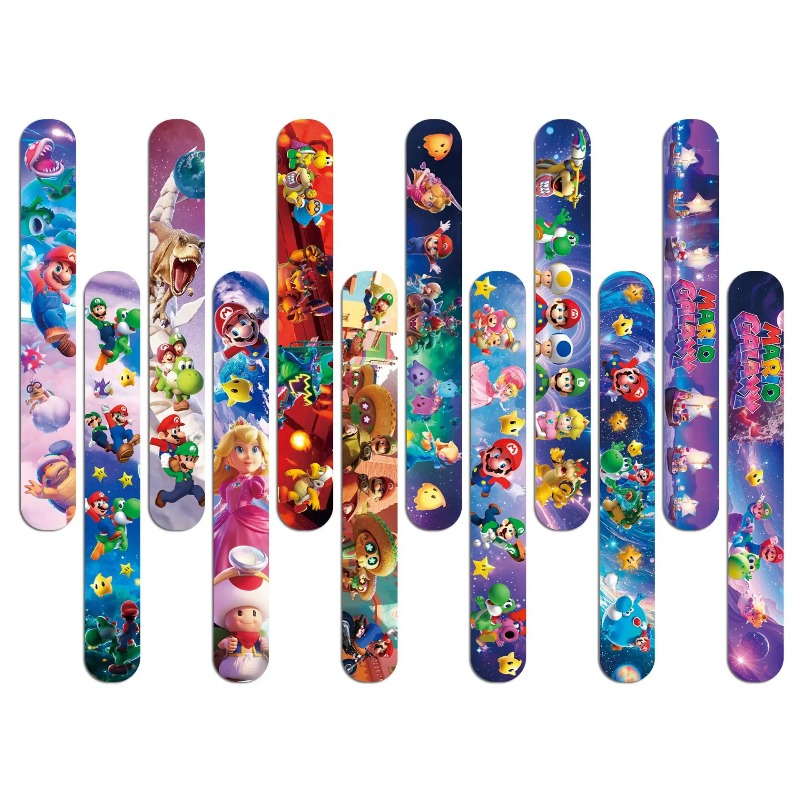 Super Mario PVC Slap Bracelets - Party Games Crazy recensie en prijs