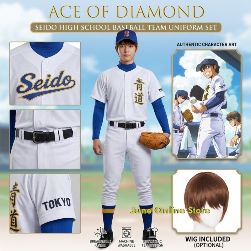 Diamond Ace Cosplay Costumes S - Party Games School recensie en prijs