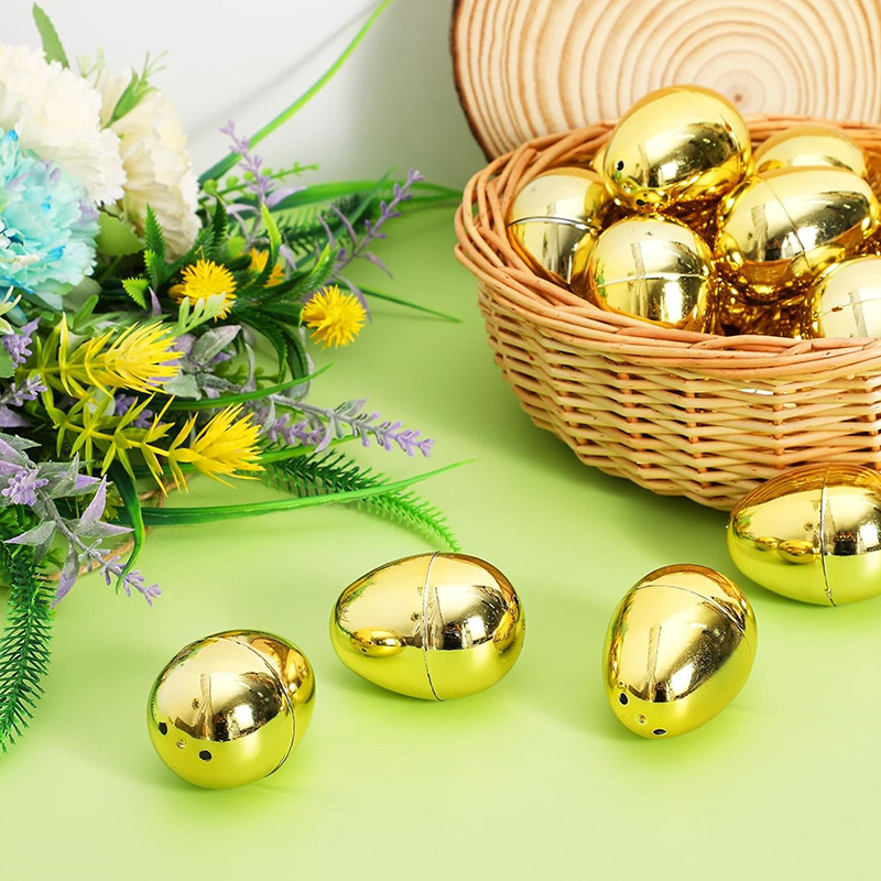 6-24Pcs Golden Easter Eggs Pla - Party Games Easter Egg recensie en prijs