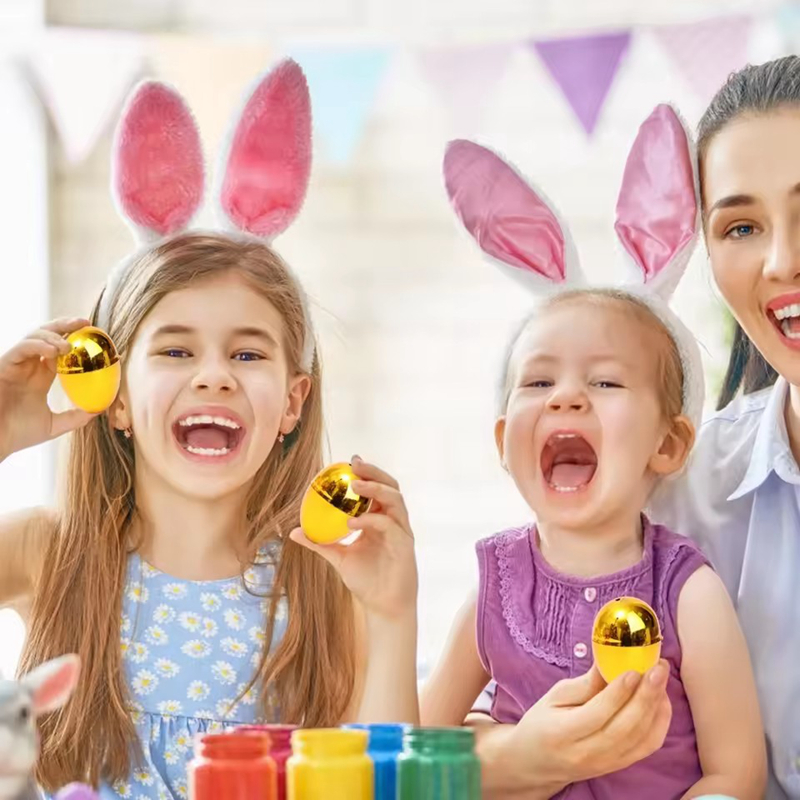 6-24Pcs Golden Easter Eggs Pla - Party Games Easter Egg recensie en prijs