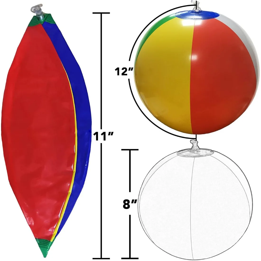 Rainbow Inflatable Beach Balls - Party Games Classic recensie en prijs